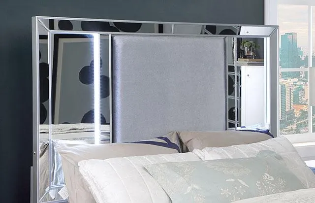 BELLADONNA Cal.King Bed, Silver