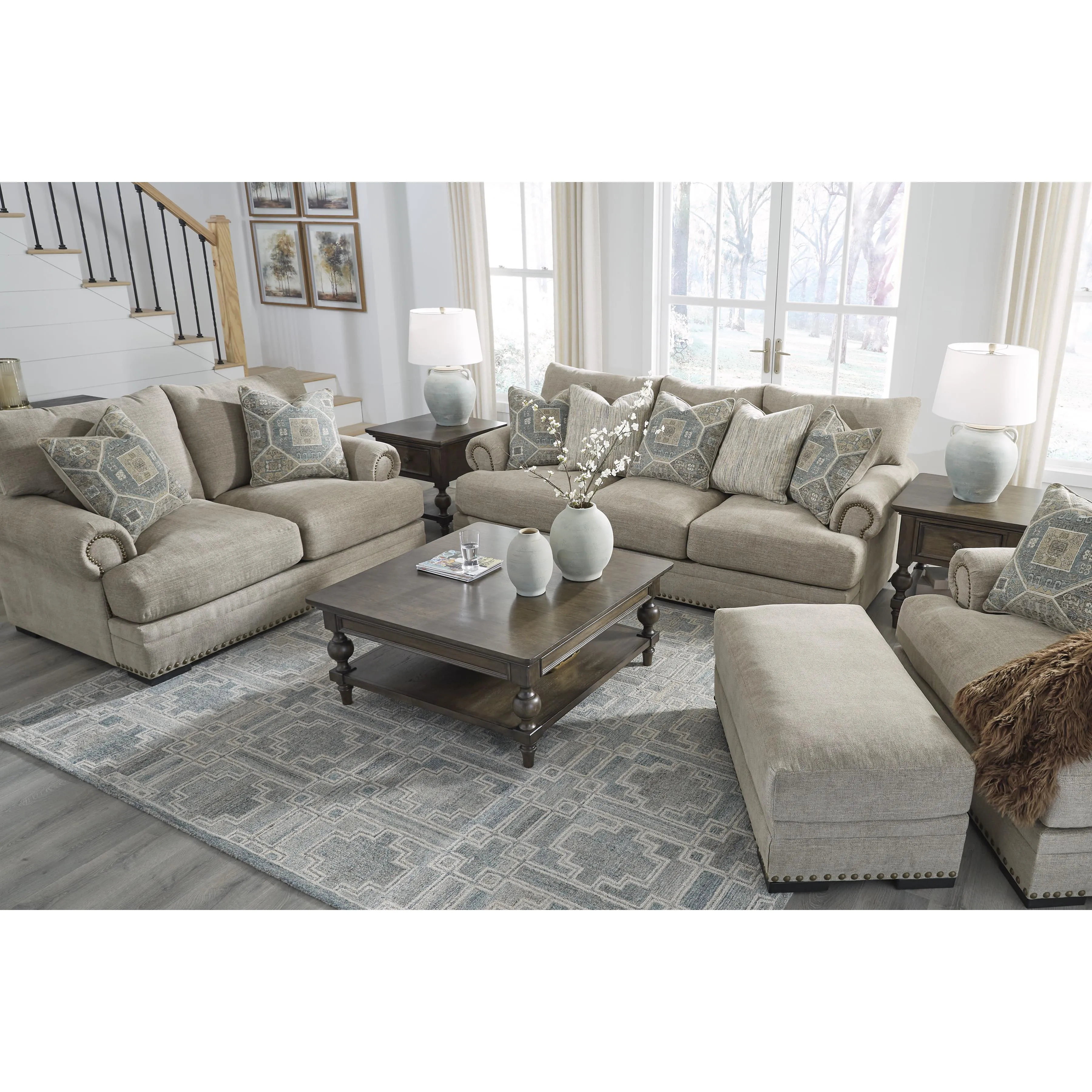 Benchcraft Galemore Stationary Fabric Loveseat 2700435