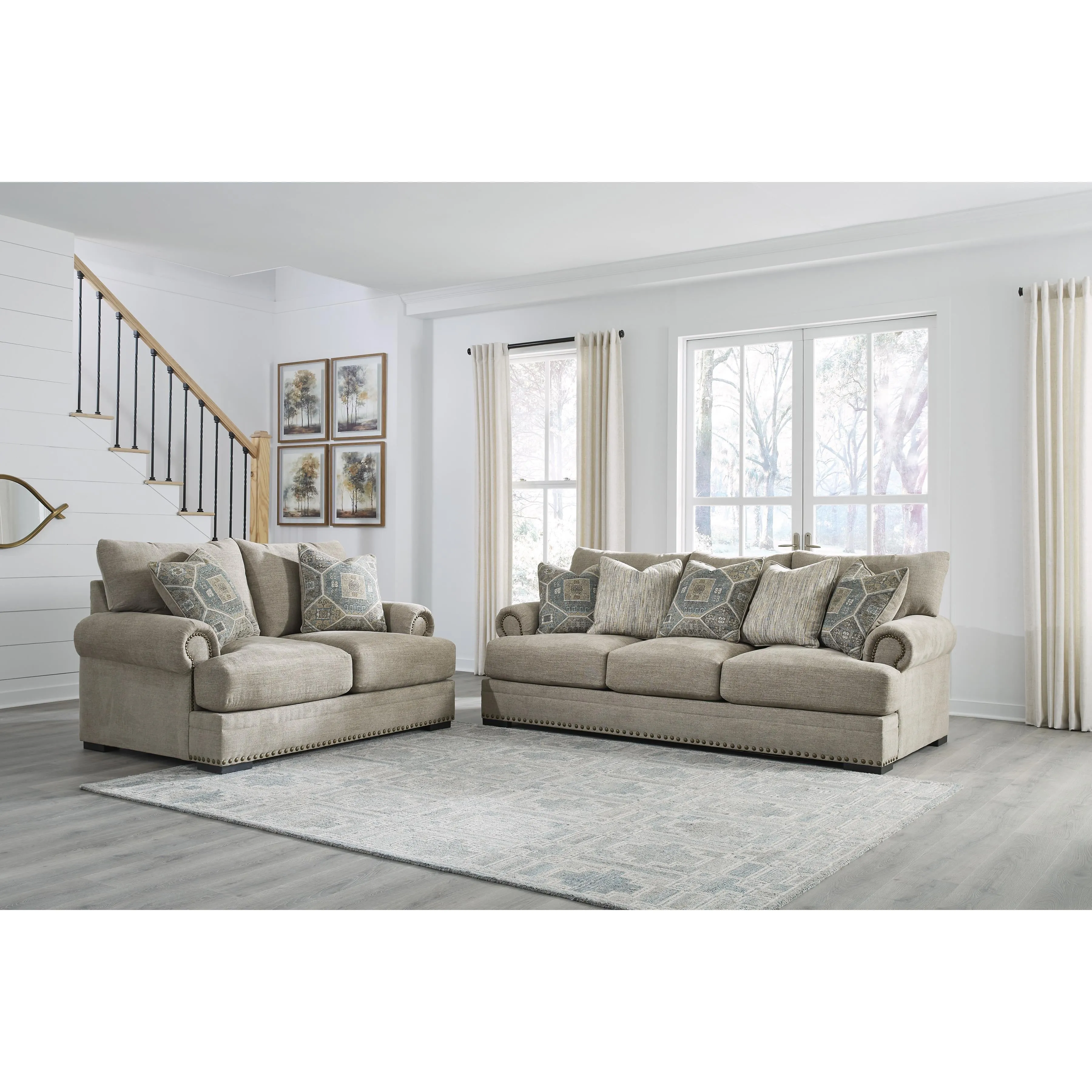 Benchcraft Galemore Stationary Fabric Loveseat 2700435