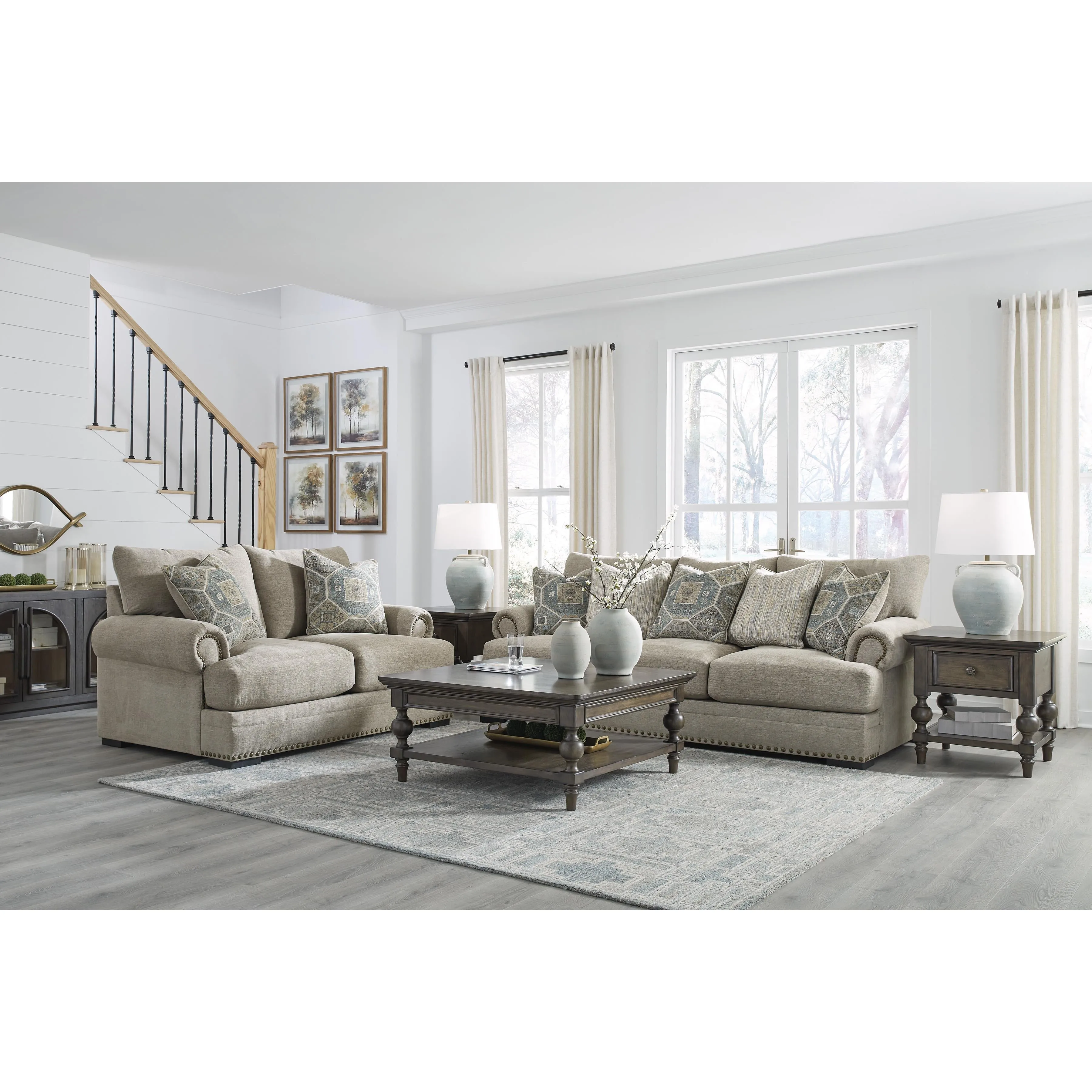 Benchcraft Galemore Stationary Fabric Loveseat 2700435
