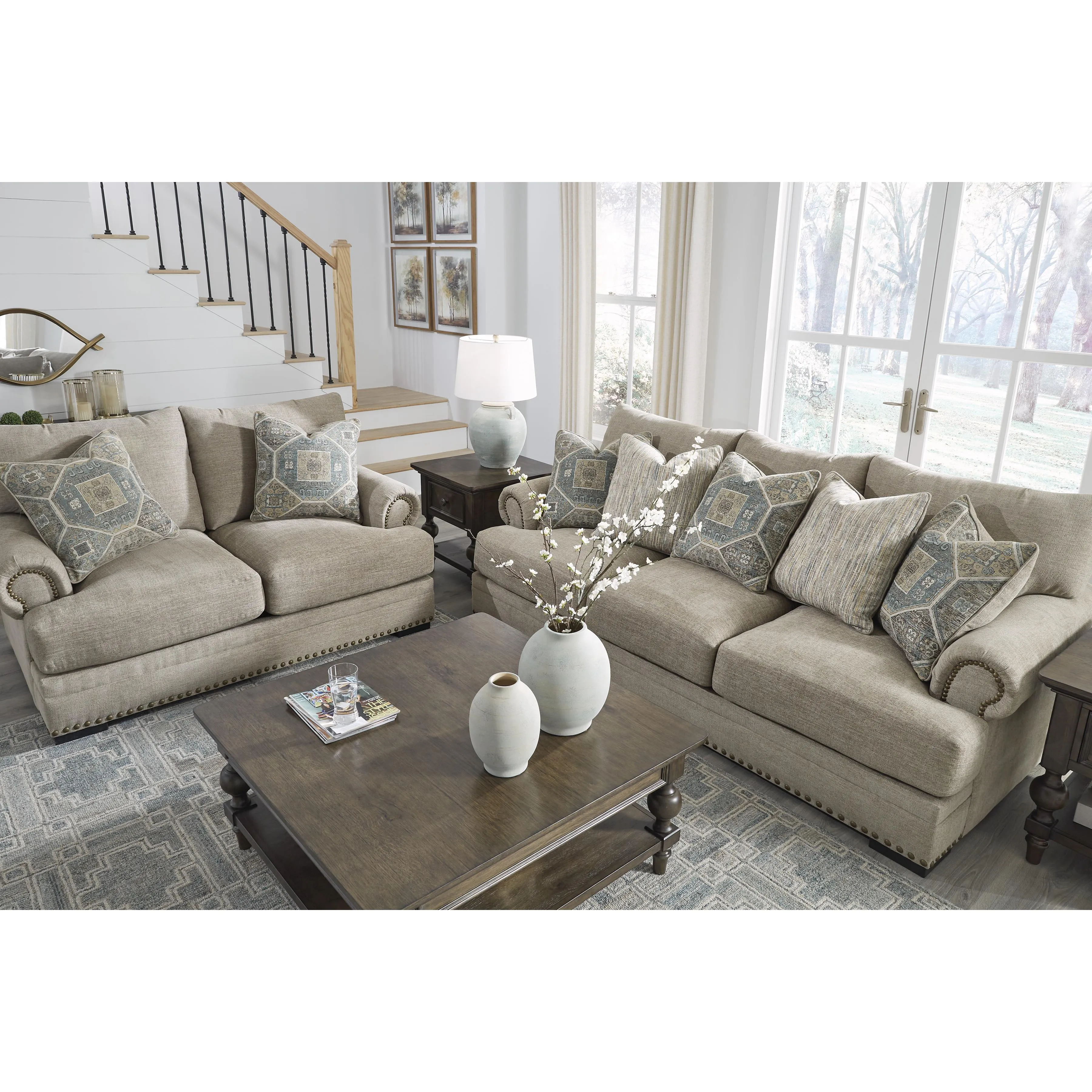 Benchcraft Galemore Stationary Fabric Loveseat 2700435