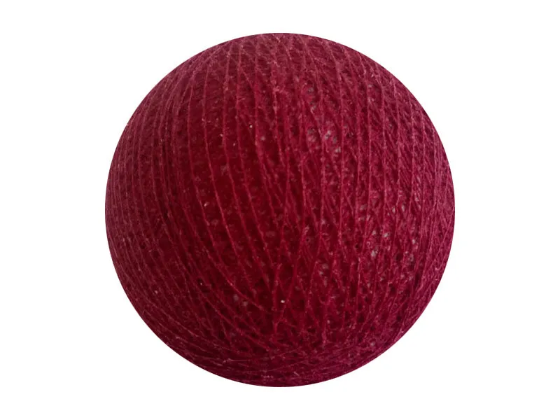Bindi Cotton Ball Lantern Burgandy