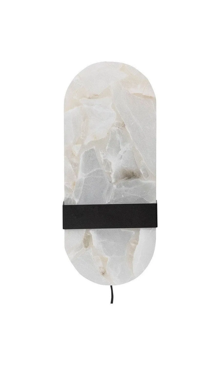 Bloomingville Taco Wall Lamp, Black, Alabaster
