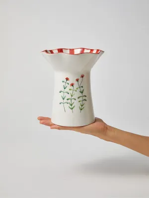 BLOSSOM TALL RED VASE