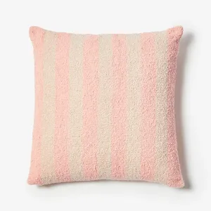 Bonnie & Neil Boucle Stripe Soft Pink Cushion 60cm