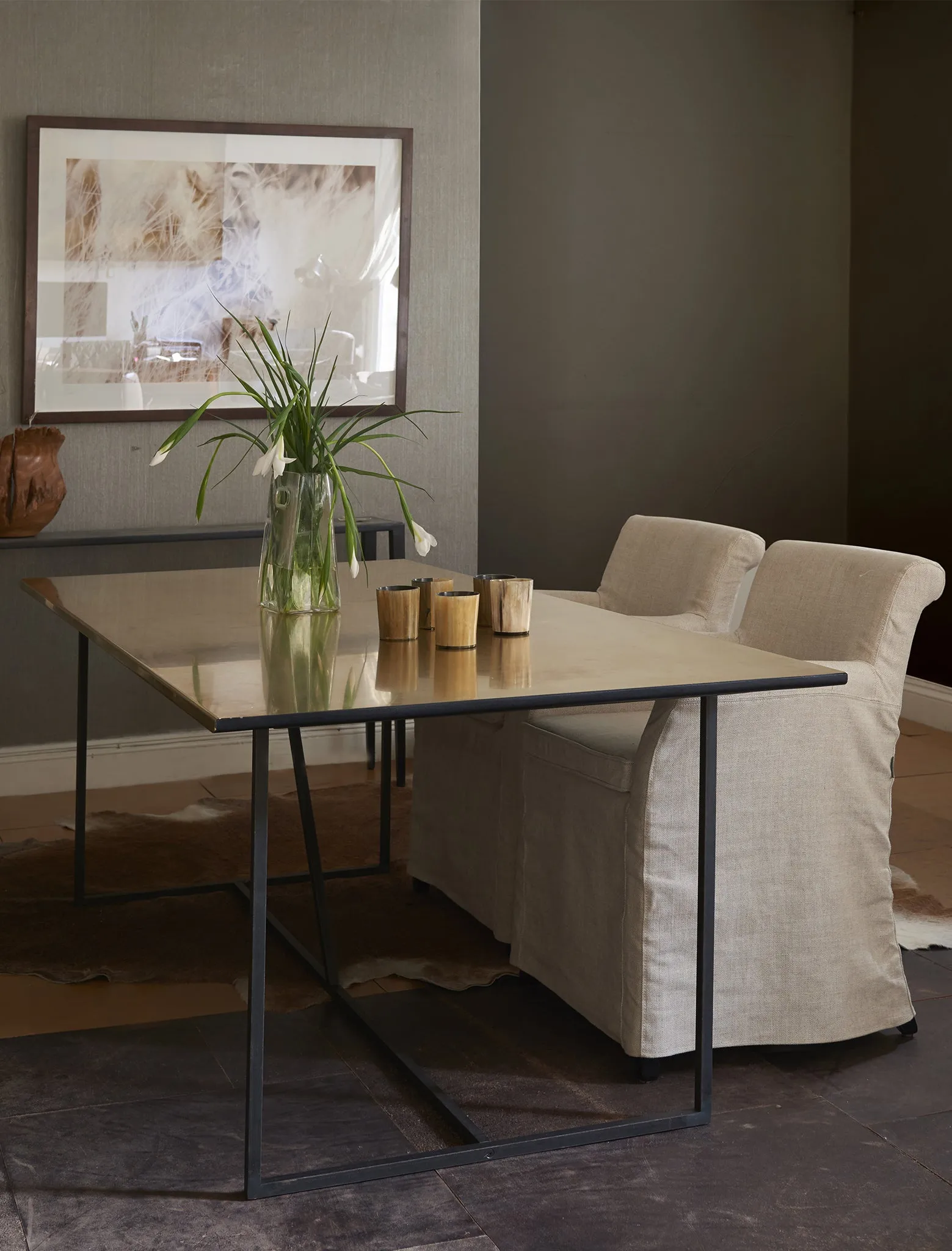 Brass Dining Table