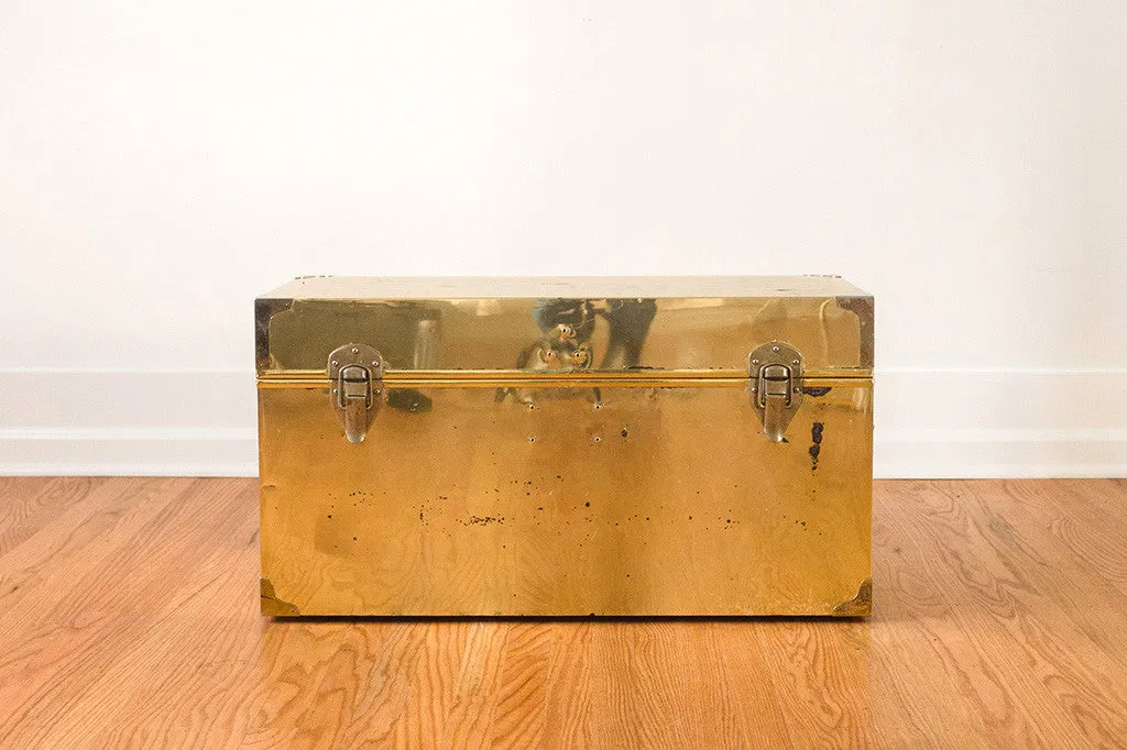 Brass Trunk Coffee Table