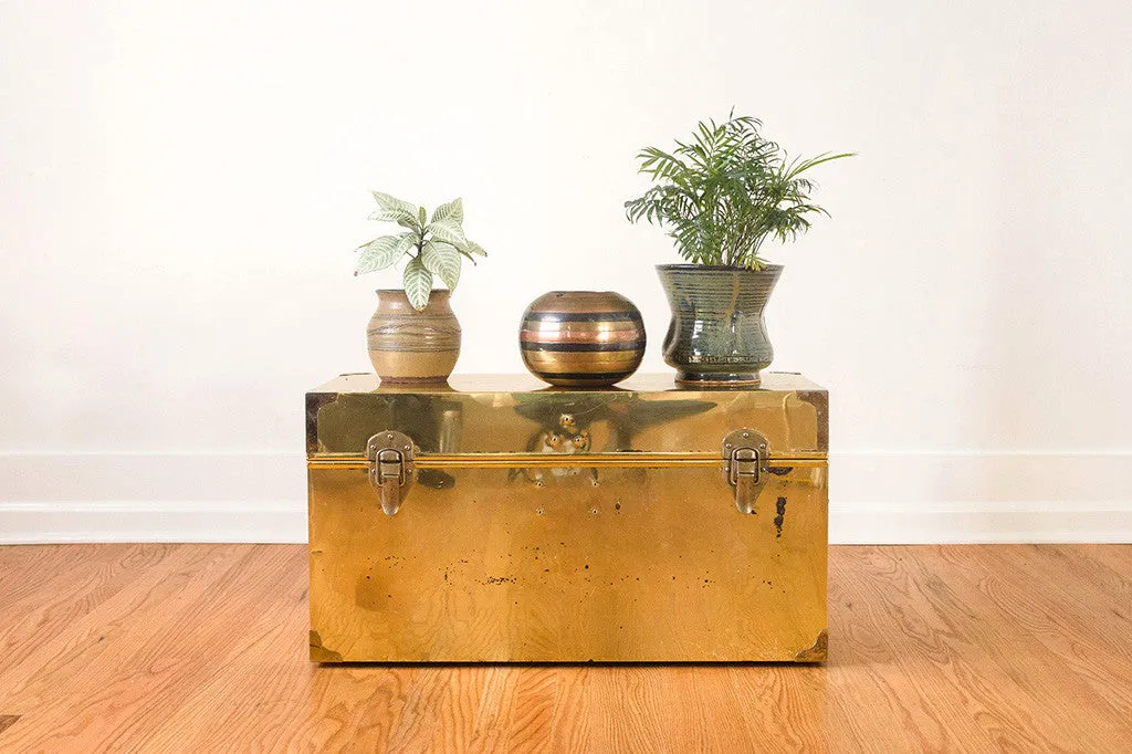 Brass Trunk Coffee Table