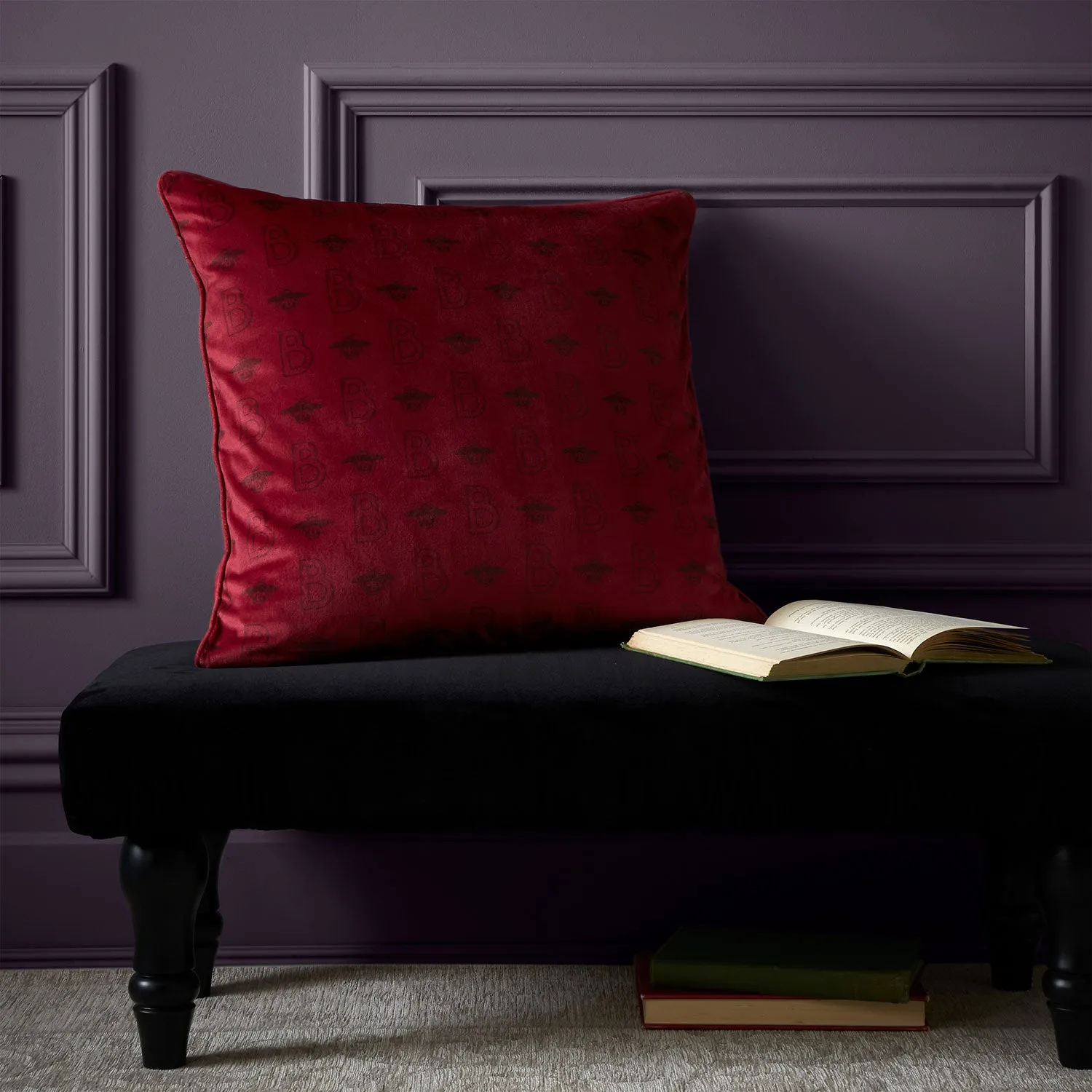 Bridgerton By Catherine Lansfield Flawless Red Cushion (45cm x 45cm)