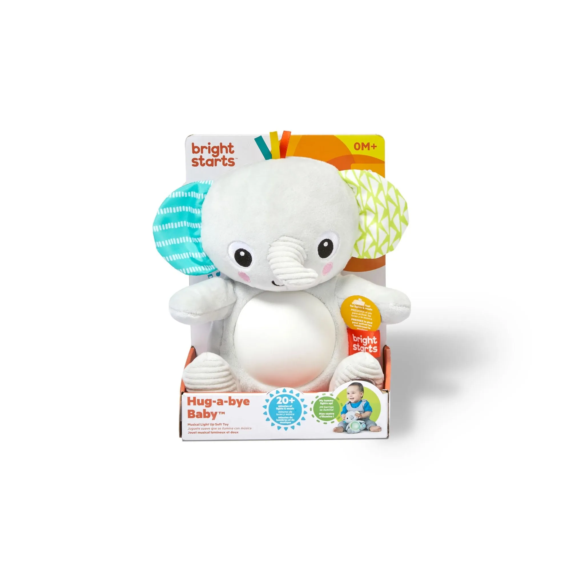 BRIGHT STARTS HUG-A-BYE BABY LIGHT AND SOUNDS ELEPHANT