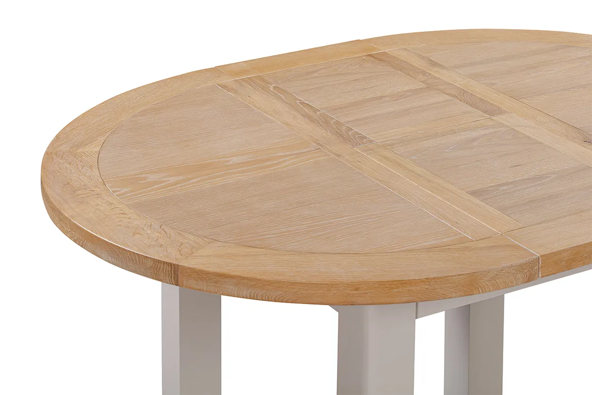 Camden Putty Round Extending Table 110-150