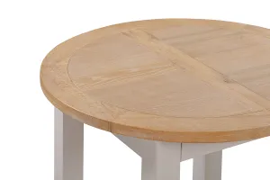 Camden Putty Round Extending Table 110-150