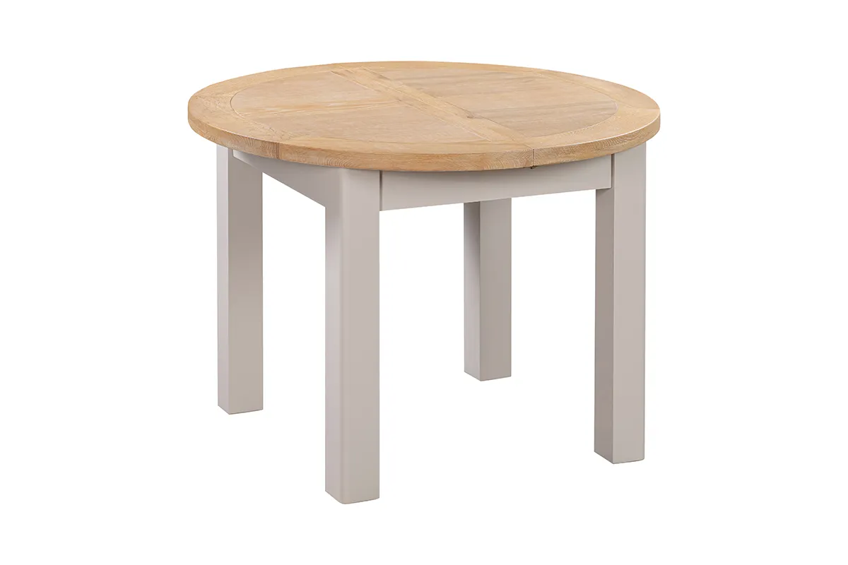 Camden Putty Round Extending Table 110-150