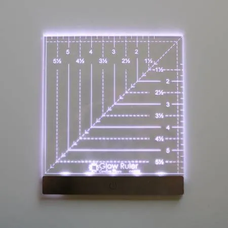 Carolina Moore Glow Ruler 6in