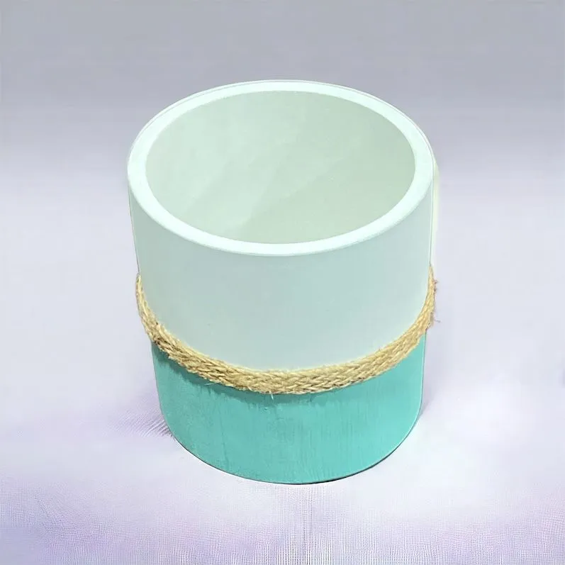 Cemented Flower Pot with Jute Rope