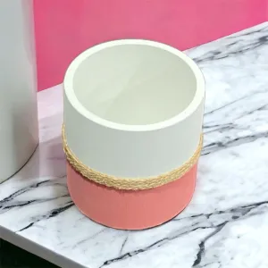 Cemented Flower Pot with Jute Rope