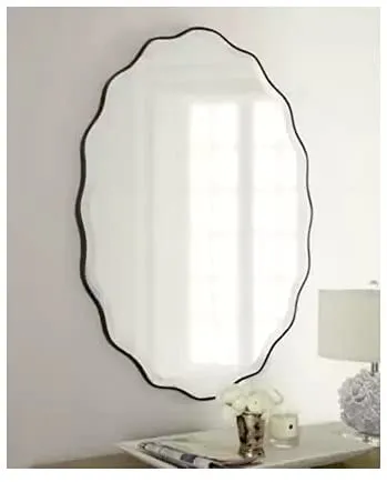 Cheval Glass New Modern Designer Oval Beveled Wall Mirror - (Size 18 x 24)
