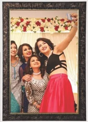Cheval Glasses Beautiful Decorative Photo Frame 16 X 20 Inches with Engineered Wooden Frame