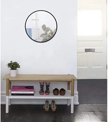Cheval Glasses Decorative Round Wall & Bathroom Mirror 21 X 21 Inches Out Size | HD Round Wall Mirror