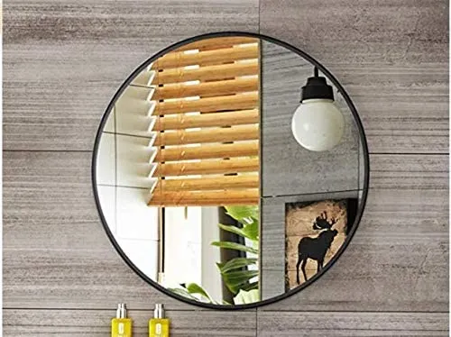Cheval Glasses Decorative Round Wall & Bathroom Mirror 21 X 21 Inches Out Size | HD Round Wall Mirror
