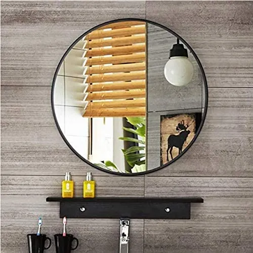 Cheval Glasses Decorative Round Wall & Bathroom Mirror 21 X 21 Inches Out Size | HD Round Wall Mirror