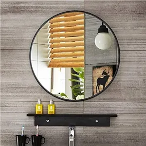 Cheval Glasses Decorative Round Wall & Bathroom Mirror 21 X 21 Inches Out Size | HD Round Wall Mirror