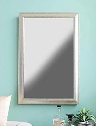 Cheval Glasses Silver Decorative Wall & Bathroom Mirror 12 X 18 Inches Inner Size