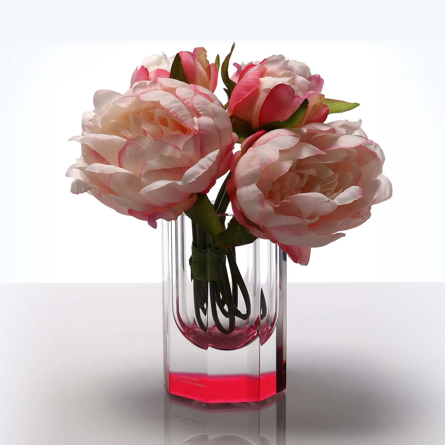 Clear Rose Bolt Vase