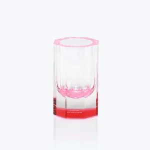 Clear Rose Bolt Vase