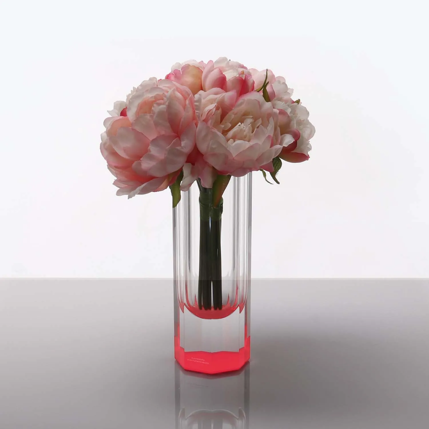 Clear Rose Bolt Vase