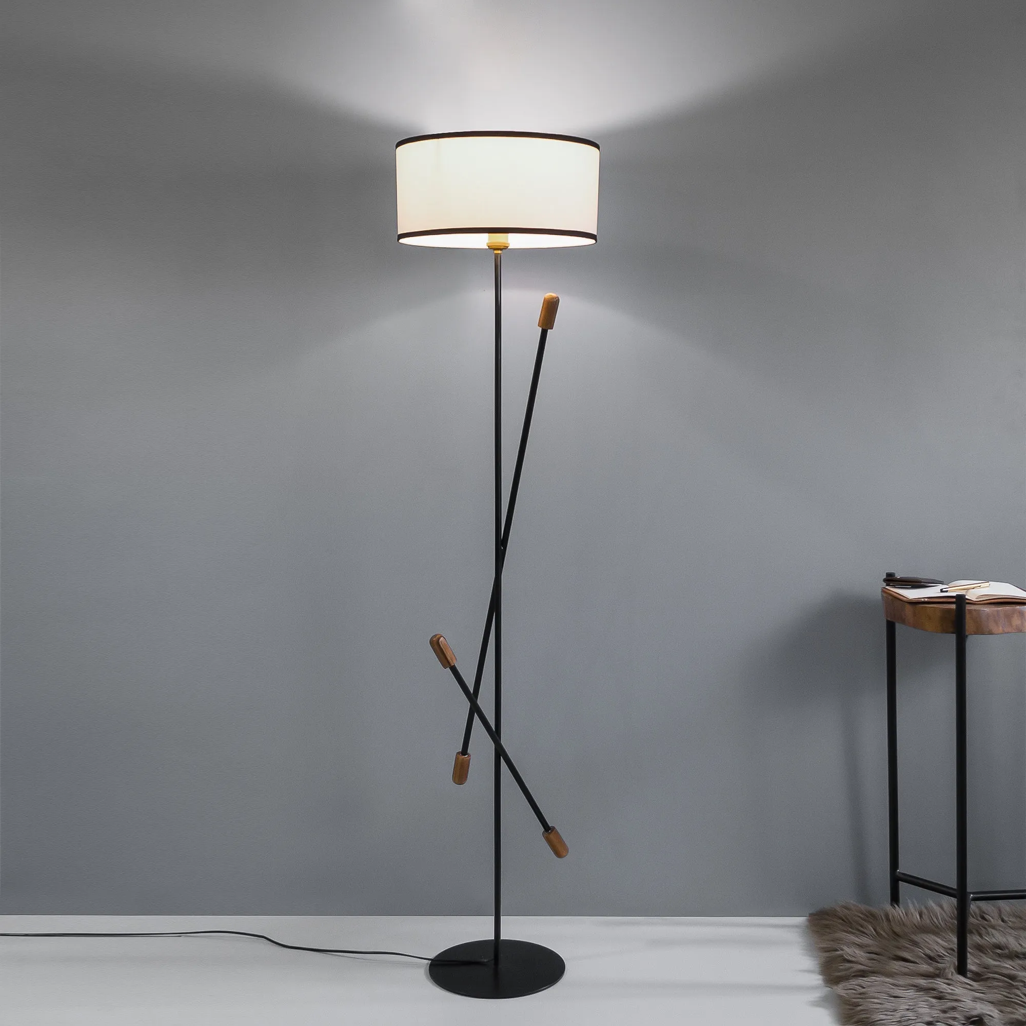 Clf111 Teak Bud Floor Lamp