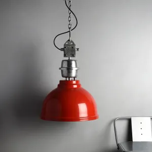 Clh154 Bernard Red Industrial Lamp