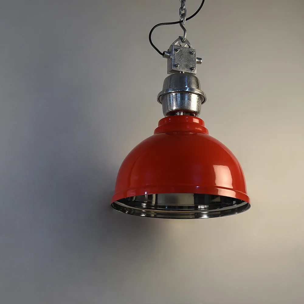 Clh154 Bernard Red Industrial Lamp