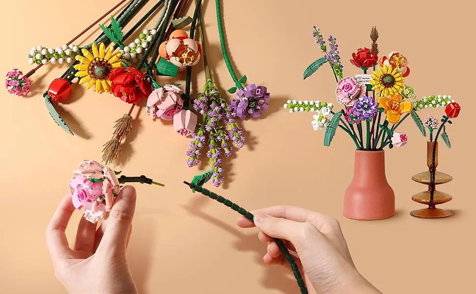Constructor LOZ Eternal Flowers, Vitality, 456 parts