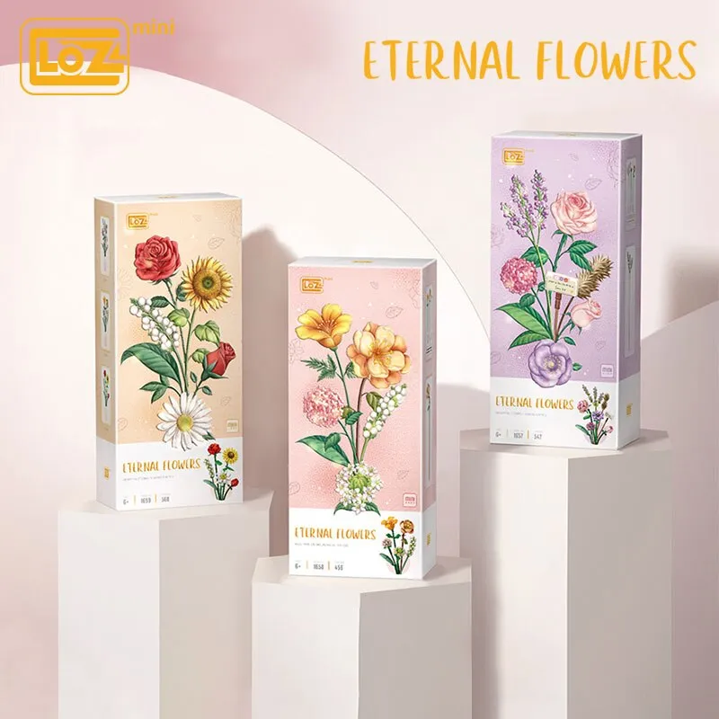 Constructor LOZ Eternal Flowers, Vitality, 456 parts