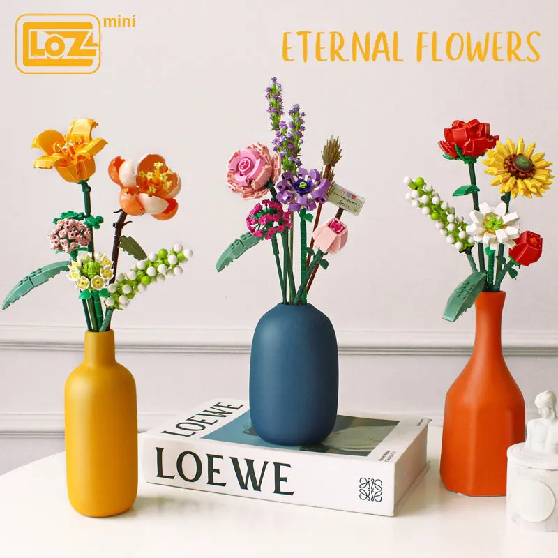 Constructor LOZ Eternal Flowers, Vitality, 456 parts