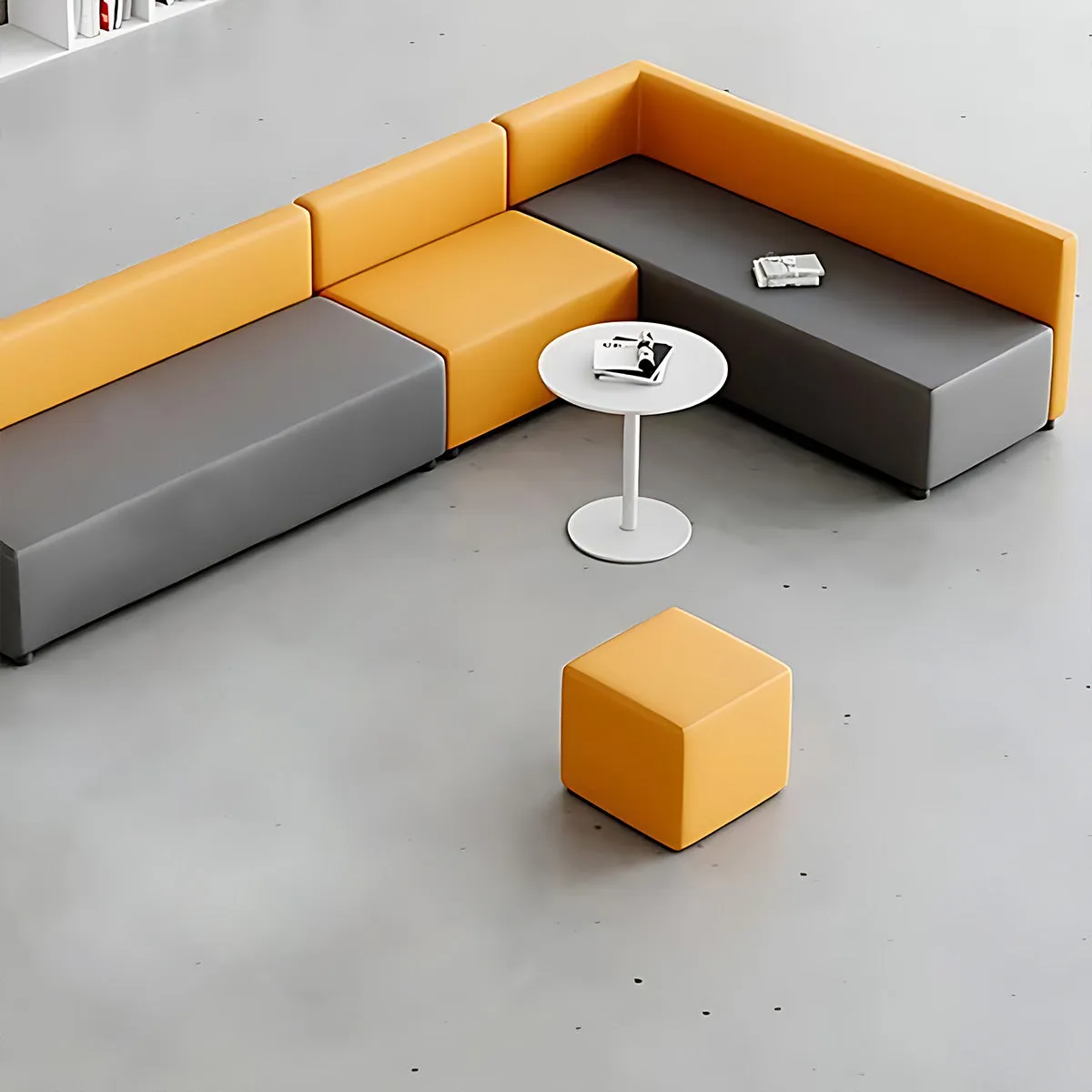 Creative Color Blocked Design Adjustable Corner Office Sofa
