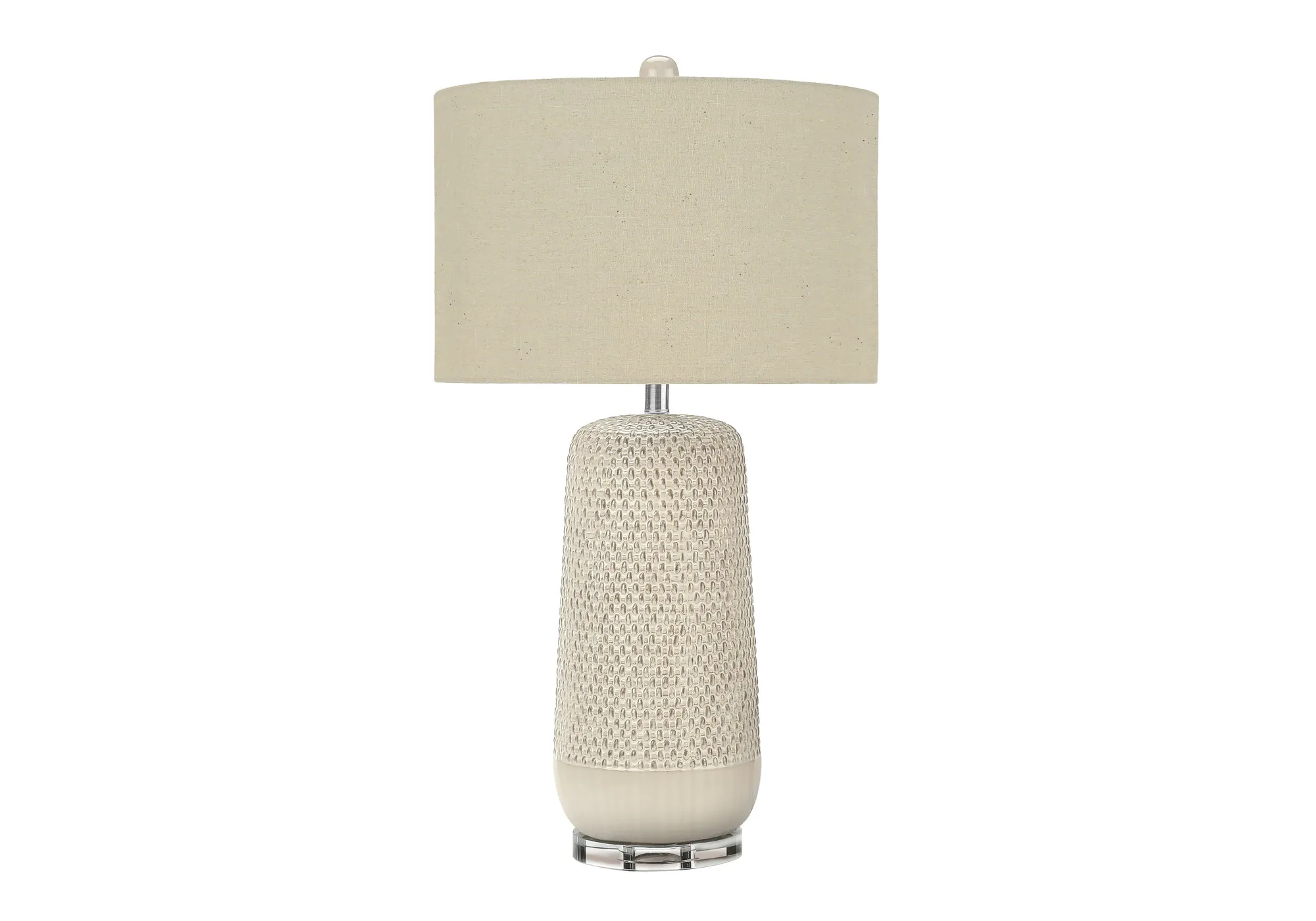 CremeGlow Table Lamp - Contemporary Lighting, 31"H
