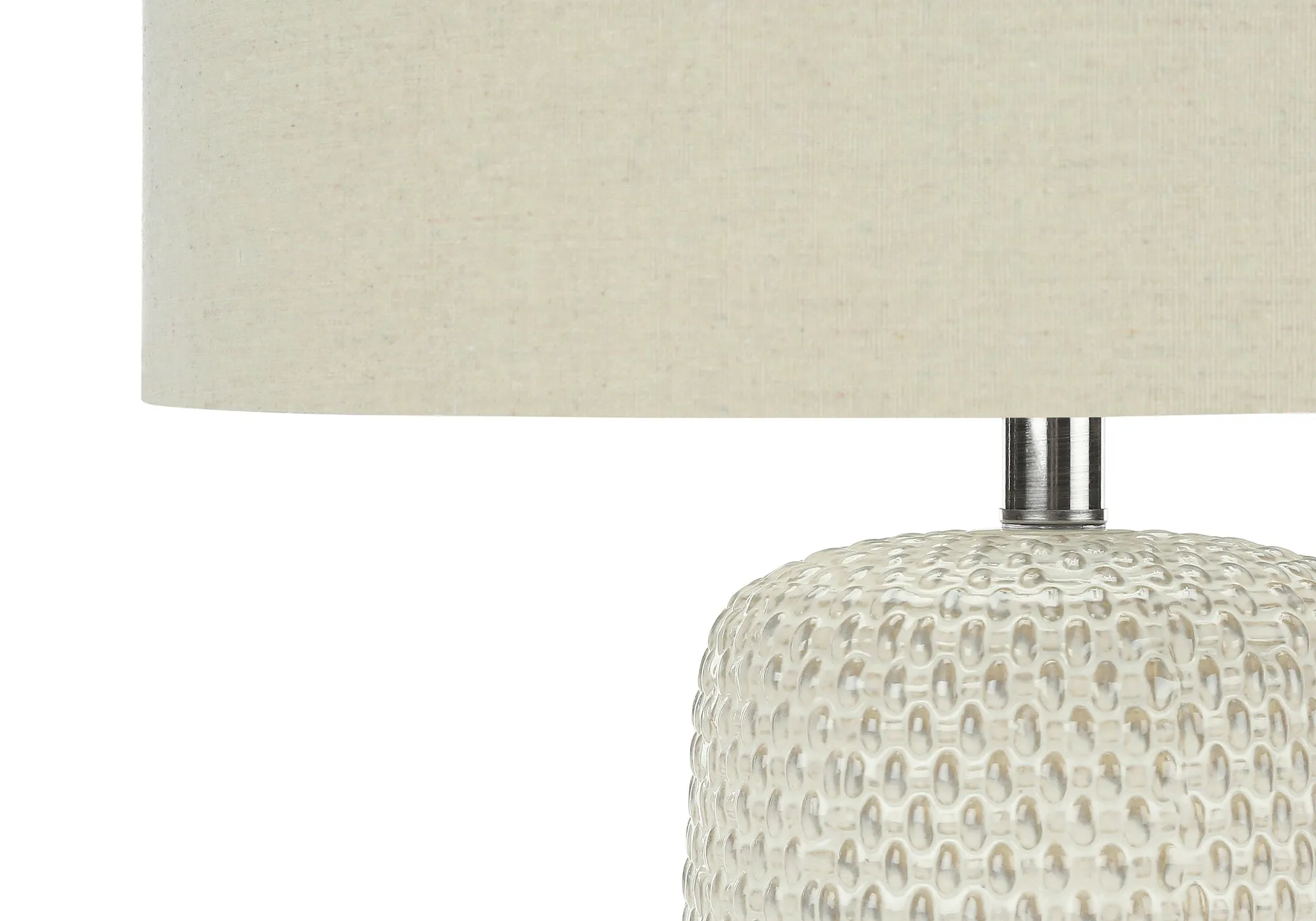 CremeGlow Table Lamp - Contemporary Lighting, 31"H