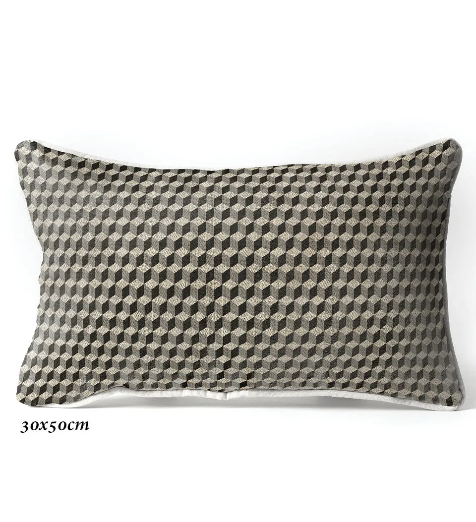 Cube Black & White Cushion