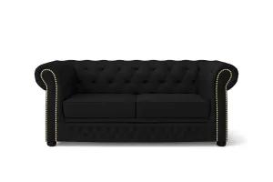Cuneo 2 Seater Sofa Black Leather