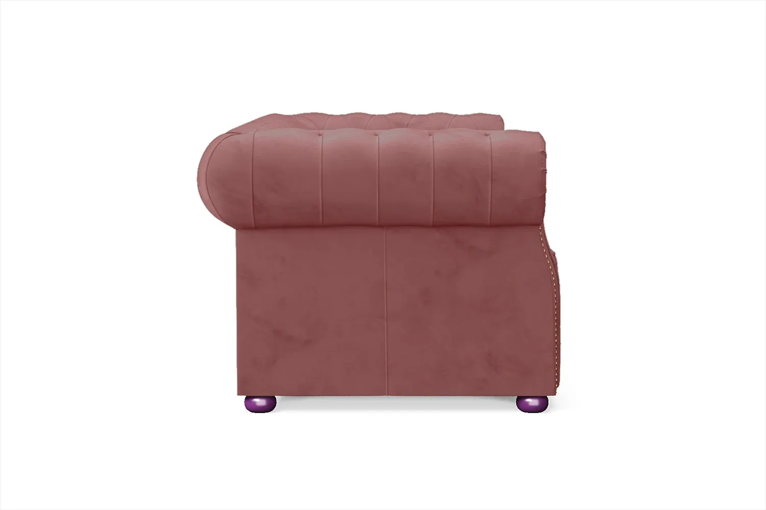 Cuneo 2 Seater Sofa Pink Velvet
