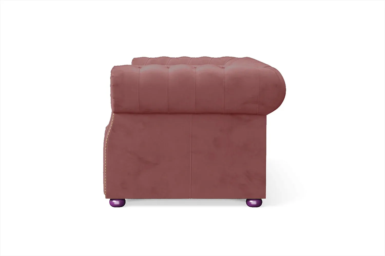 Cuneo 2 Seater Sofa Pink Velvet