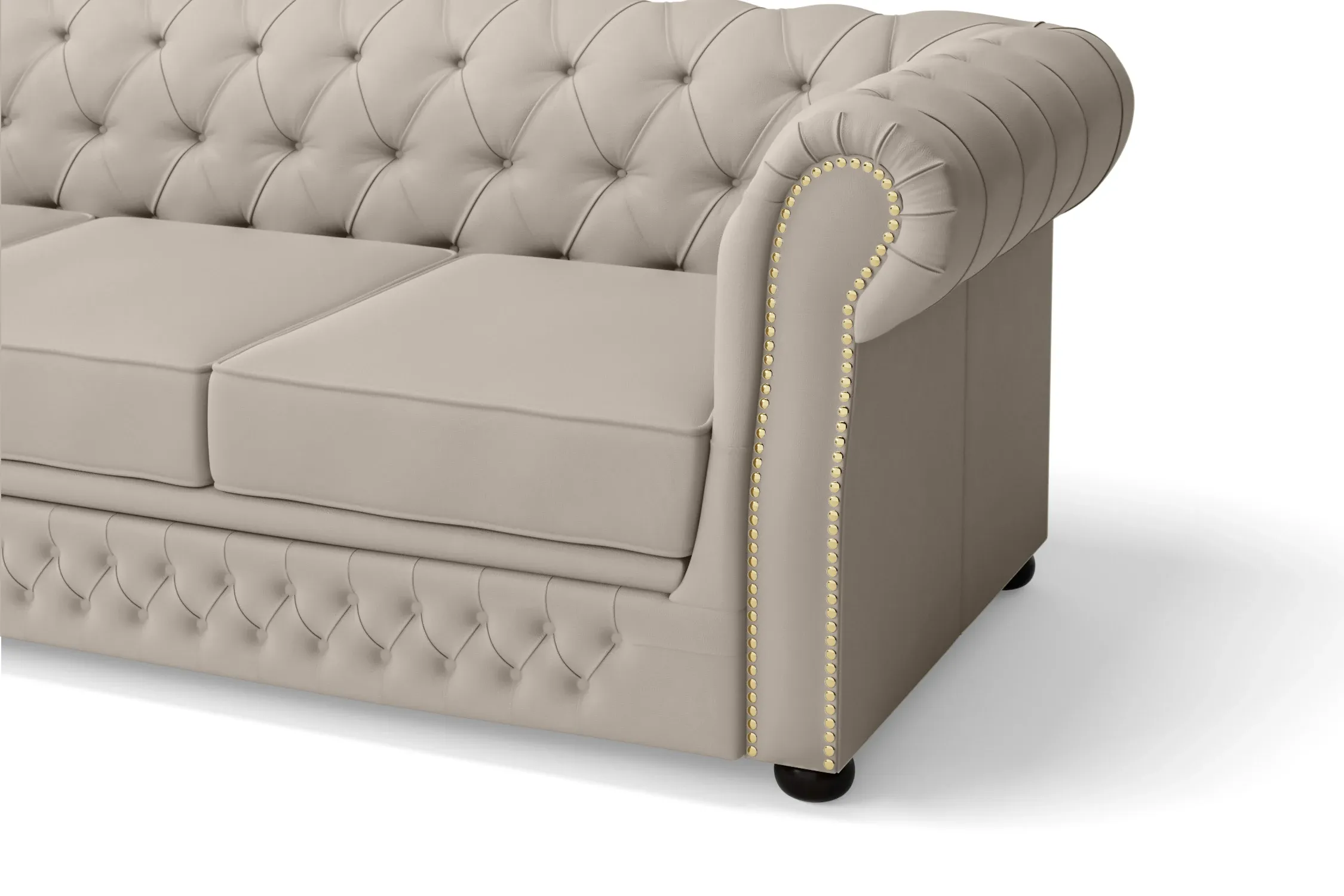 Cuneo 2 Seater Sofa Sand Leather