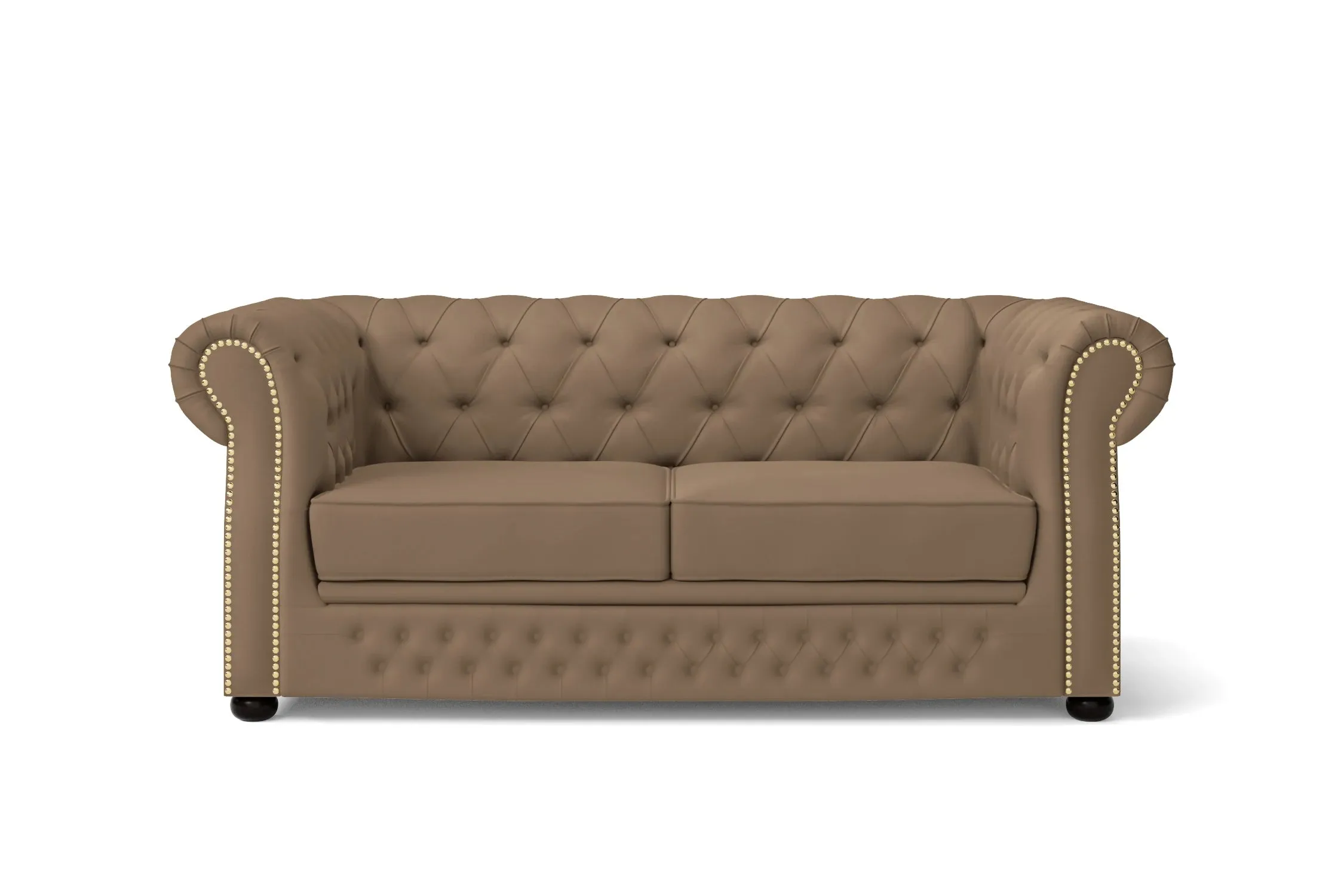 Cuneo 2 Seater Sofa Stone Leather