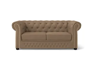 Cuneo 2 Seater Sofa Stone Leather