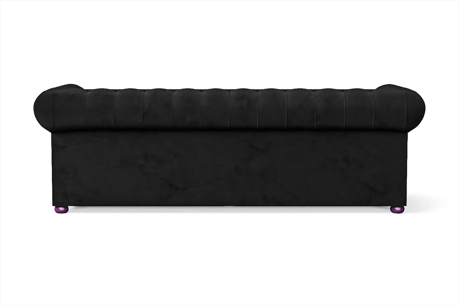 Cuneo 3 Seater Sofa Black Velvet