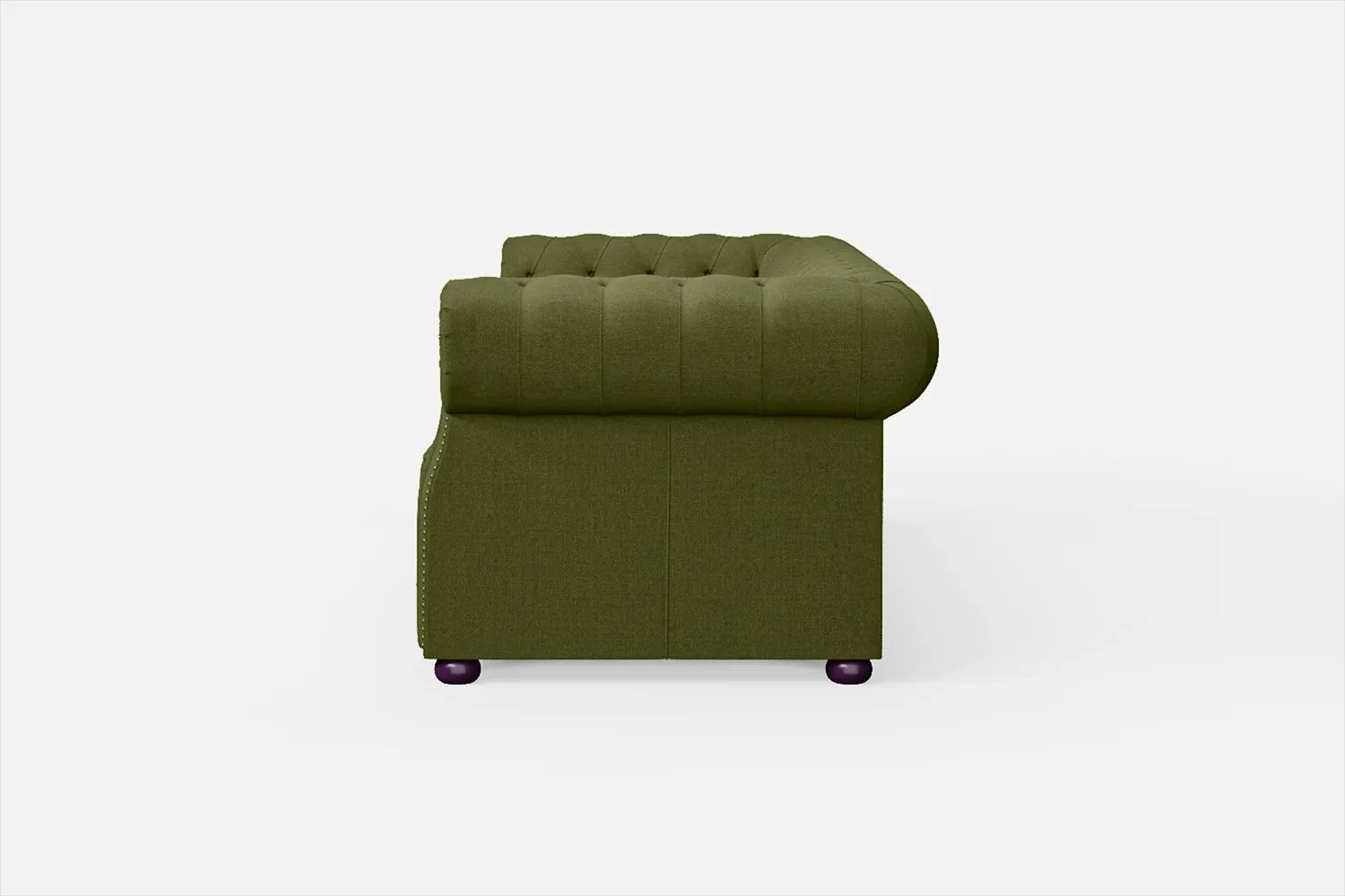 Cuneo 3 Seater Sofa Olive Linen Fabric