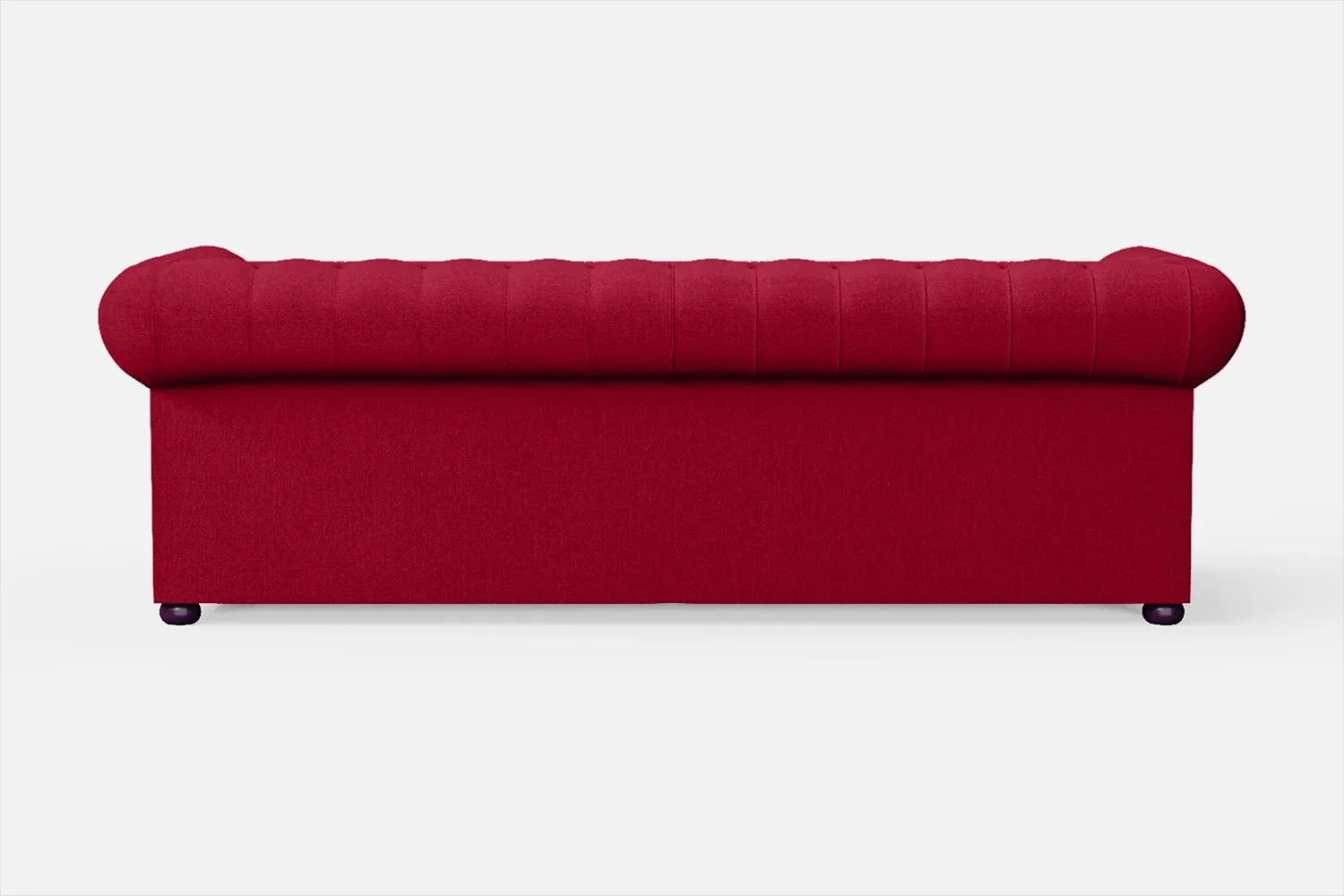 Cuneo 3 Seater Sofa Red Linen Fabric