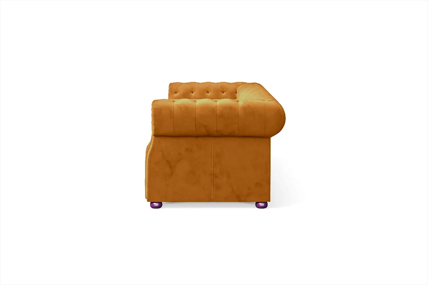 Cuneo 4 Seater Sofa Gold Velvet